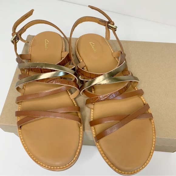 Clarks Karsea Ankle Tan Combo Women’s Sandals - Picture 4 of 4